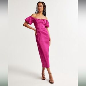 Abercombie Off Shoulder Pink Dress